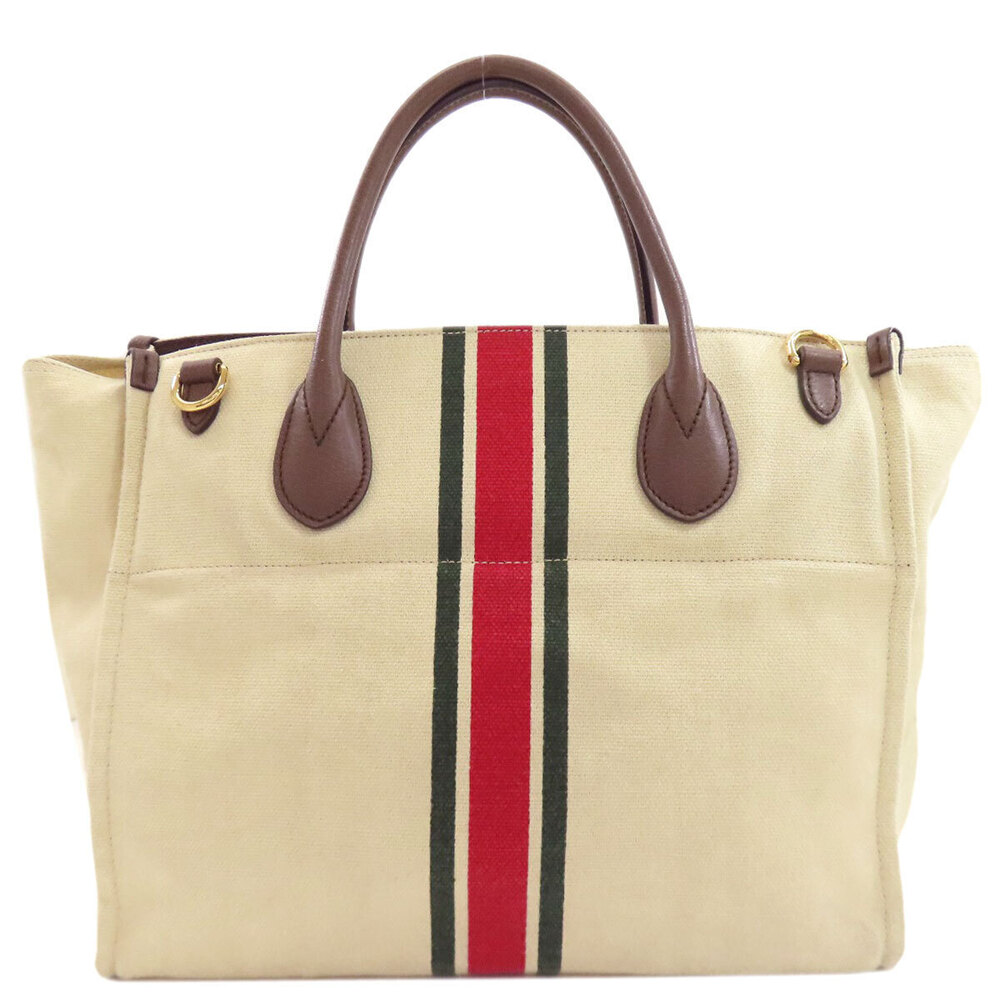 Gucci Sherry Canvas Handbag Foldable Tote